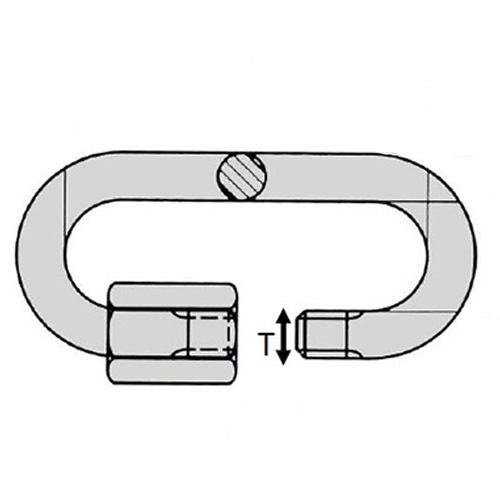 ねじ部分のサイズ「T」：6.8mm(実寸)