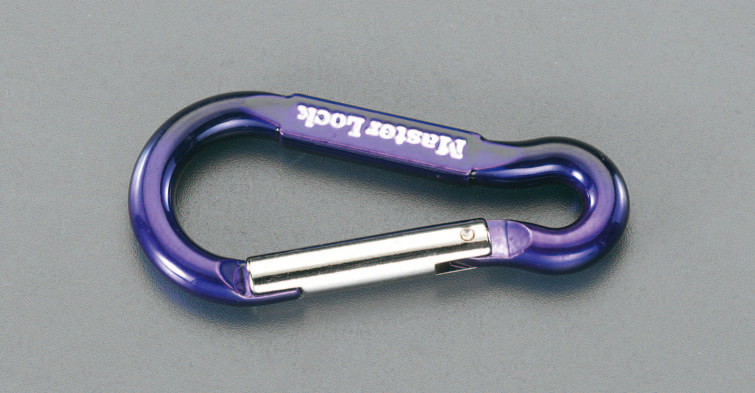 EA638JG-6B｜76mm カラビナフック(ｽﾁｰﾙ/40個)のページ -