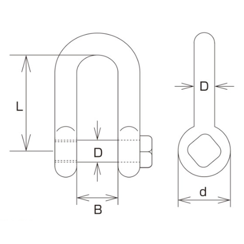 D：9mm　　　L：36㎜　　　B：18mm　\nd：18mm　　　捻径：W-3/8