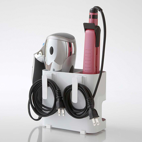 コード用フックに巻きつけて収納