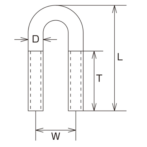 D:7.1mm　　　L：43㎜　　　T：20㎜\nW：17.5mm　　　捻径：M-8