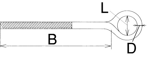 サイズ（mm）\nD：8、L：24、B：160