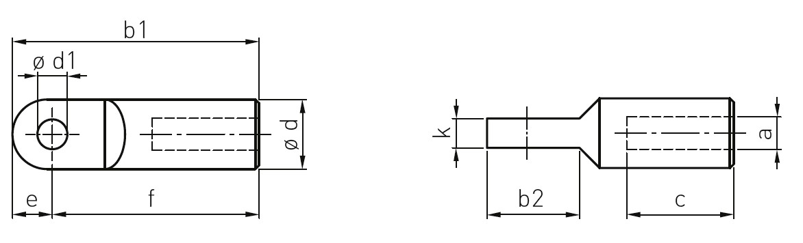 a:M6、b1:46mm、b2:18.5mm、c:17mm、e:8mm、f:38mm、k:5.9mm、φd1:6mm、φd2:14mm