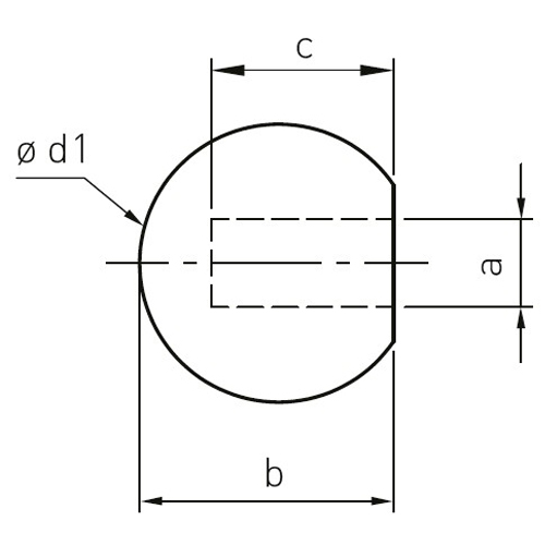 a:M5, b:15mm, c:9mm, φd1:16mm