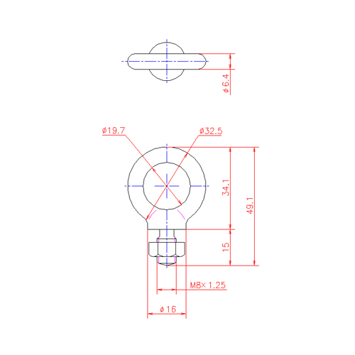 EA638SN-61｜M8x15mm アイボルト(ｽﾃﾝﾚｽ製)のページ -