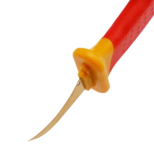 刃はステンレス製で、Tiコーティングされた表面は鋭く、摩耗や腐食に耐性があります。