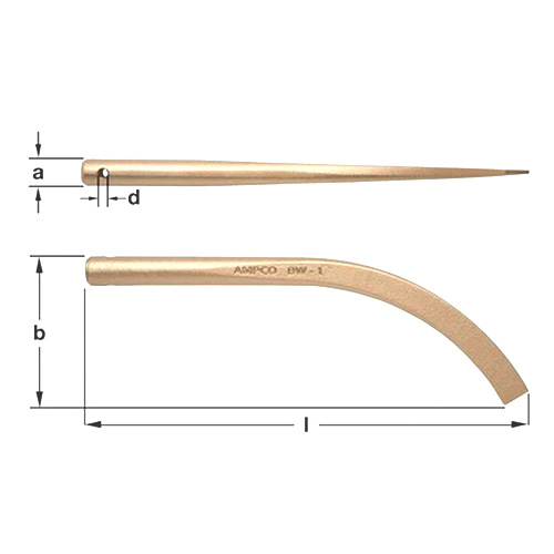 a：21mm 　b：105mm 　d：6mm 　l：310mm