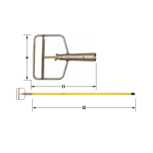 a：170mm　　l1：230mm　　l2（別売）：1435mm