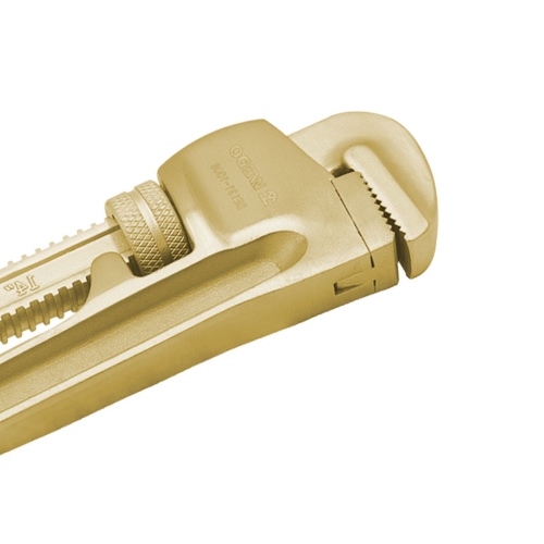 ジョーがしっかりと噛み合うので、滑りにくく、強力なトルクで安定した作業が可能