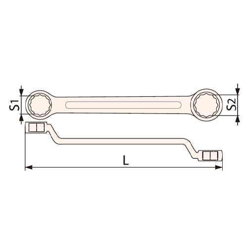 S1：8mm　　S2：10mm　　L：130mm