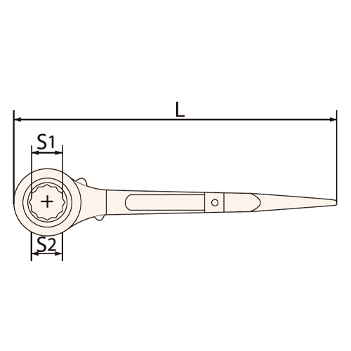 S1：32mm　　S2：36mm　　L：450mm