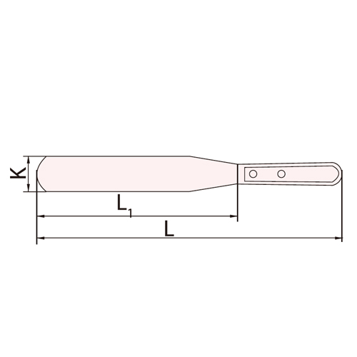 K：40mm　　L：350mm　　L1：230mm