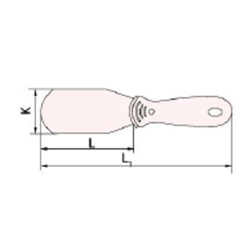 K：90mm　　L：120mm　　L1：233mm