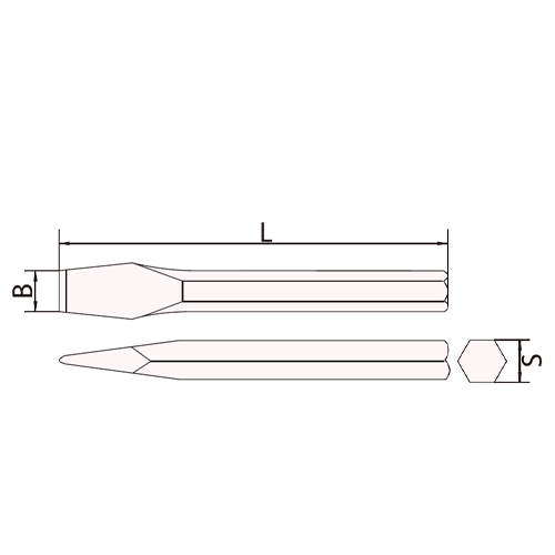 B：19mm　　S：17mm　　L：300mm
