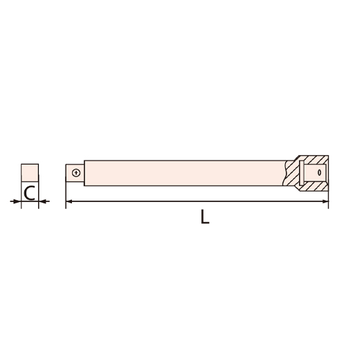 C：1/2”　　L：100mm