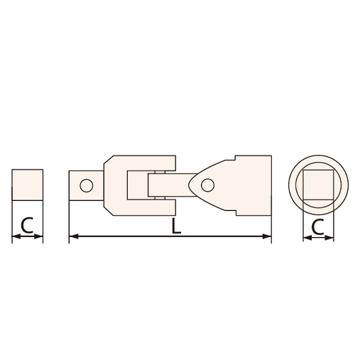 C：3/4”　　L：110mm