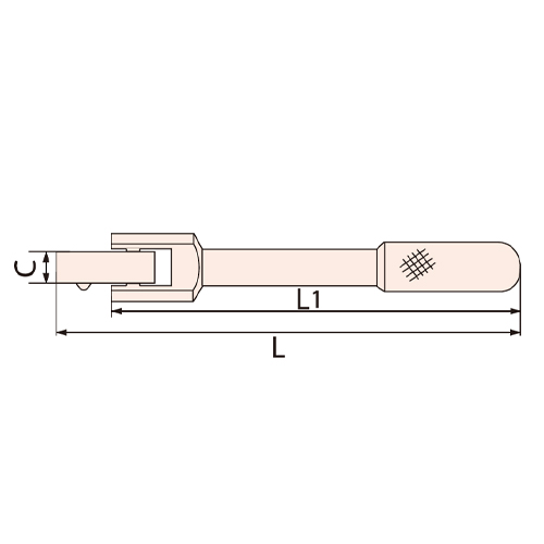 C：1/2”　　L：320mm　　L1：300mm　