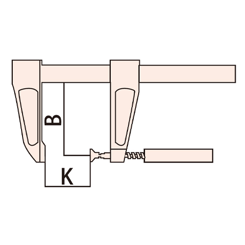 B：120mm　　K：400mm