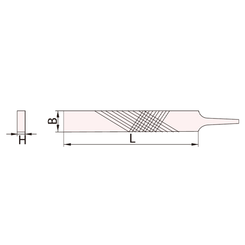 B：25mm　　L：250mm　　H：6mm