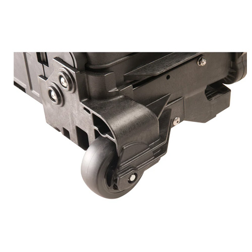 ステレンスベアリング入りの大型キャスターで悪路もスムーズに移動できます。