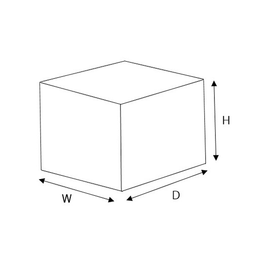 (外寸)691(W)×698(D)×414(H)mm\n(内寸)602(W)×609(D)×353(H)mm