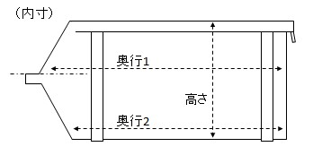 内寸（W×D×H）：131×215（163）×113mm