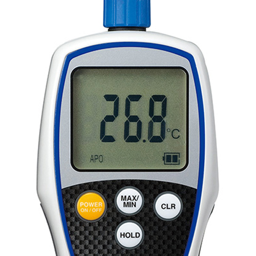 見やすい大型液晶採用、一目でくっきり読み取ります。（文字高18mm）