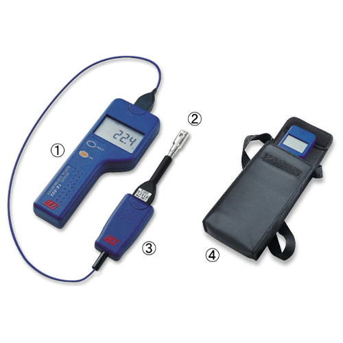 〈4点セット〉\n①本体　 ②表面・空気センサ\n③中継ケーブル　 ④収納ソフトケース \n