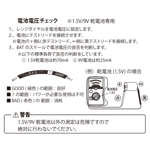 電池電圧チェック