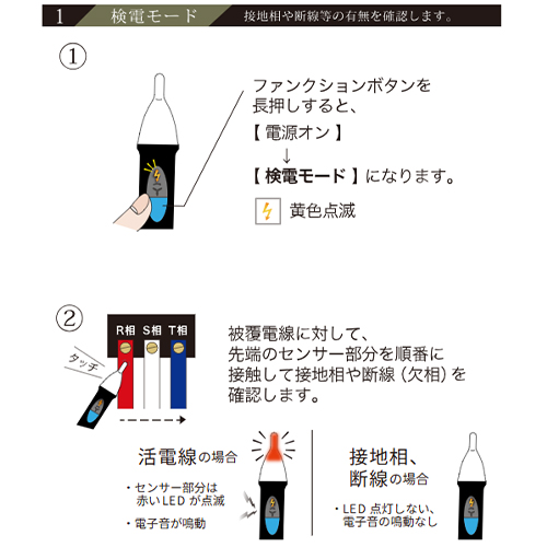 操作手順（検電モード）