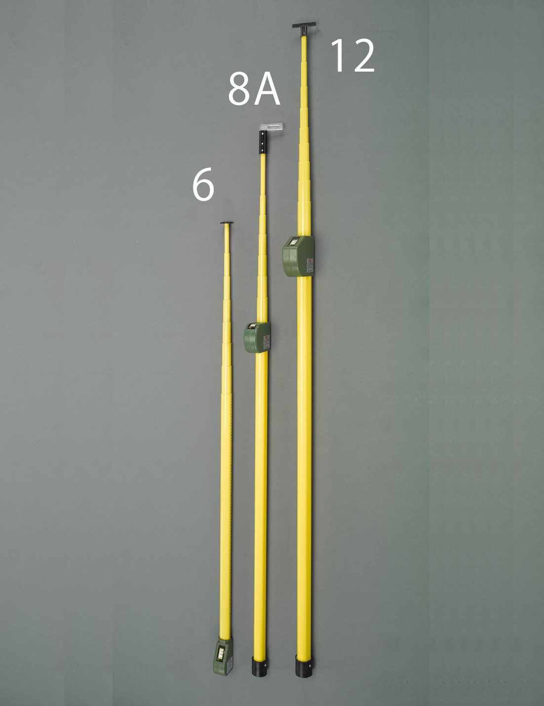 正規品質保証】 はないちもんめSK伸縮式メジャーポール12ｍ 212-12 FRP製 高さ 隔離距離 測定棒