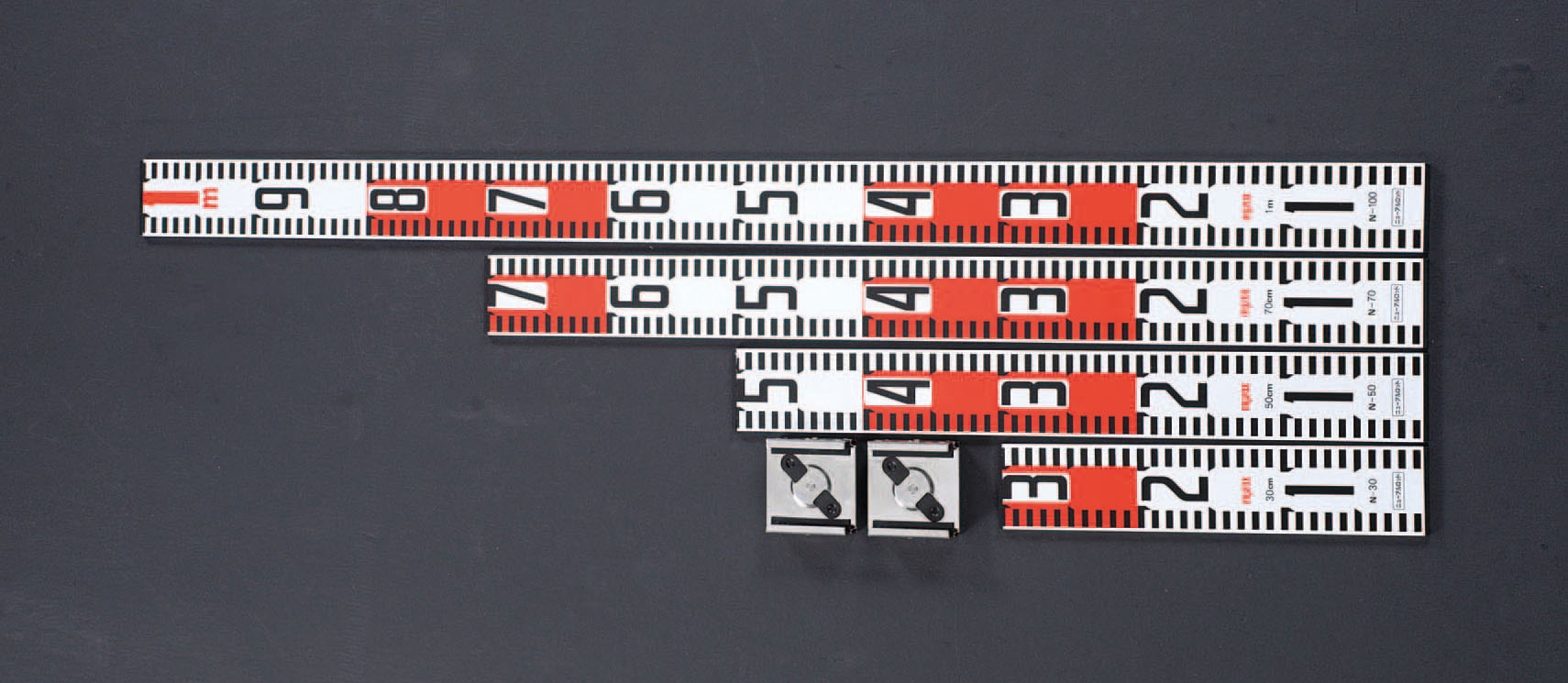 EA720ME-10｜30-100cm 測量ロッド(4本組/ｱﾙﾐ製)のページ -