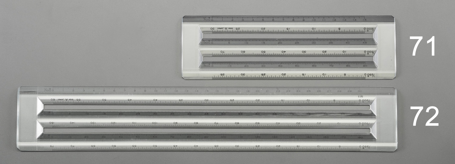 Ea7yg 71 Ruler Triangular Scale Function 株式会社エスコ