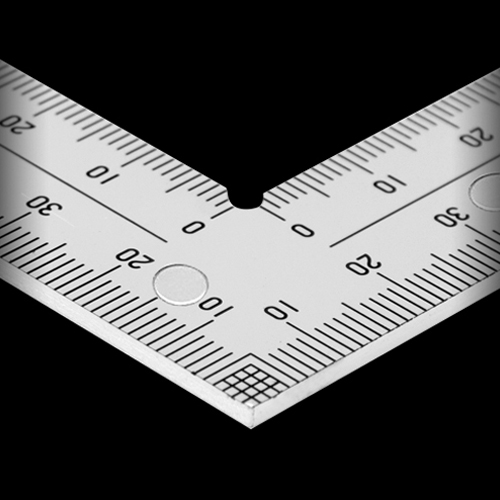 角部形状：同厚\nケガく際に材料にぴったり付けられるため、ケガキやすい形状