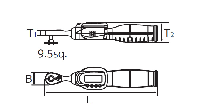 87％以上節約 エスコ:10-36mm 17- 85N m デジタル トルクレンチ 充電式 型式:EA723JL-85