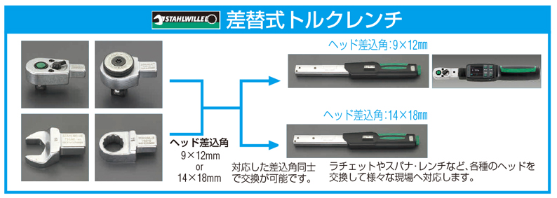 EA723S-23｜20-100N・m トルクレンチ(ｱｼﾞｬｽﾀﾌﾞﾙ)のページ -