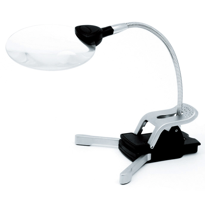 EA756TS-46｜x2.0/ 90mm スタンド型ルーペ(LEDﾗｲﾄ付)｜株式会社エスコ