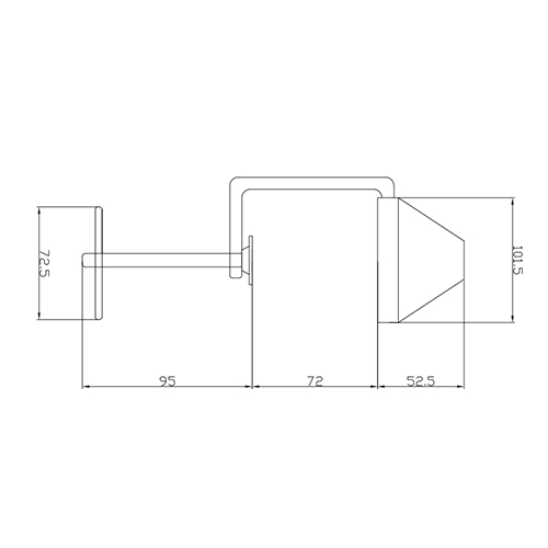 クランプ部分（単位：mm）