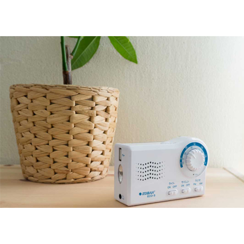 いつでもどこでも使えるFM・AMラジオ。