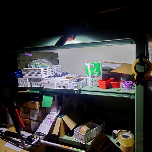 メインライト使用時（6～650ルーメン）