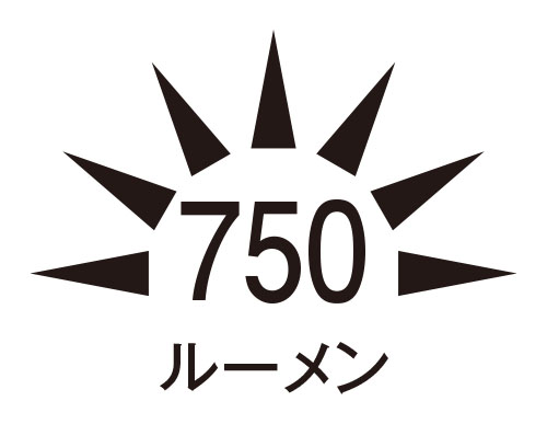 白色（強）の明るさ
