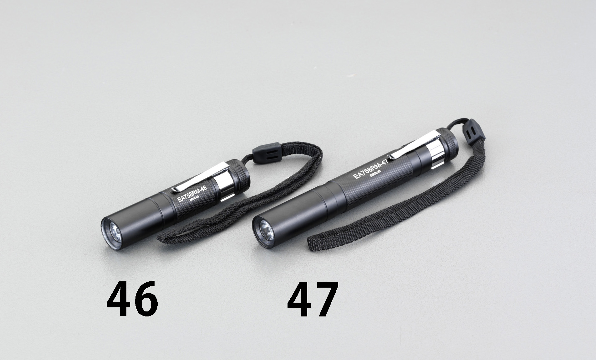 EA758RM-47｜[単3x2本] フラッシュライト/LED(黒)のページ -