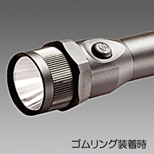 円形のヘッド部分に付属のリングをつけることで、転がりを防ぎます。