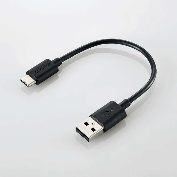 持ち運びに最適な小型USB-A to USB Type-C(USB-C)ケーブルを付属。