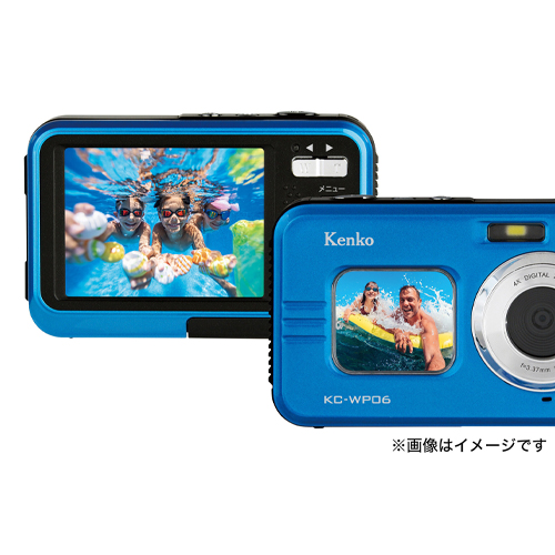 前面・裏面液晶モニター搭載の2画面式なので、画面を見ながらの水中での自撮りも簡単です。