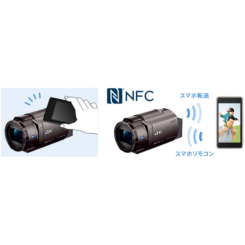 NFC内蔵によるかんたんスマホ連携
