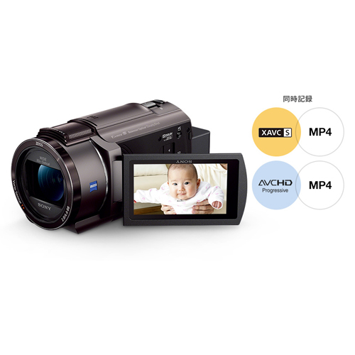 記録と共有に便利、高画質動画とMP4動画の同時記録