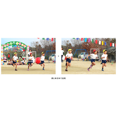 動く被写体にピントを合わせ続ける「ロックオンAF」
