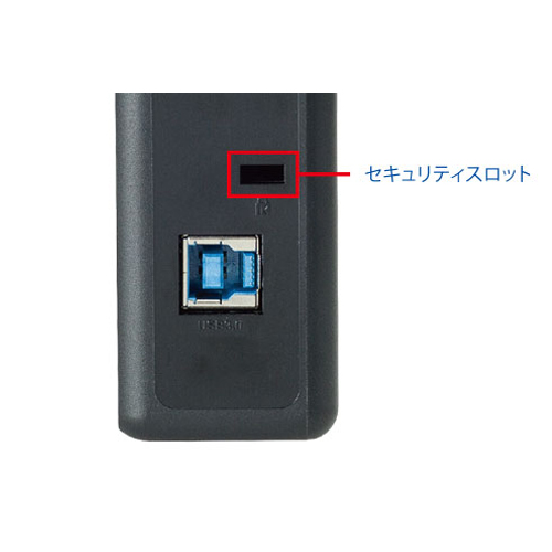 セキュリティスロットを装備