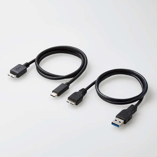 USB Type-A、Type-Cケーブル付